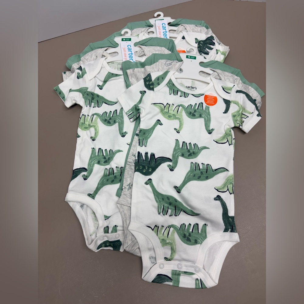 Carter's Dinosaur Print Baby Onesie 3pk